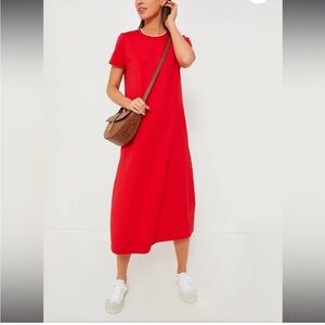 Chic Red Midi Dress